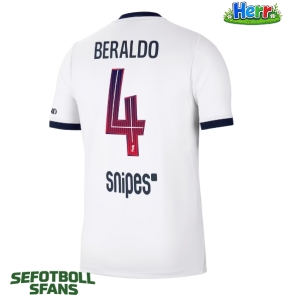 Paris Saint-Germain Lucas Beraldo #4 Bortatröja 2026-27 Kortärmad